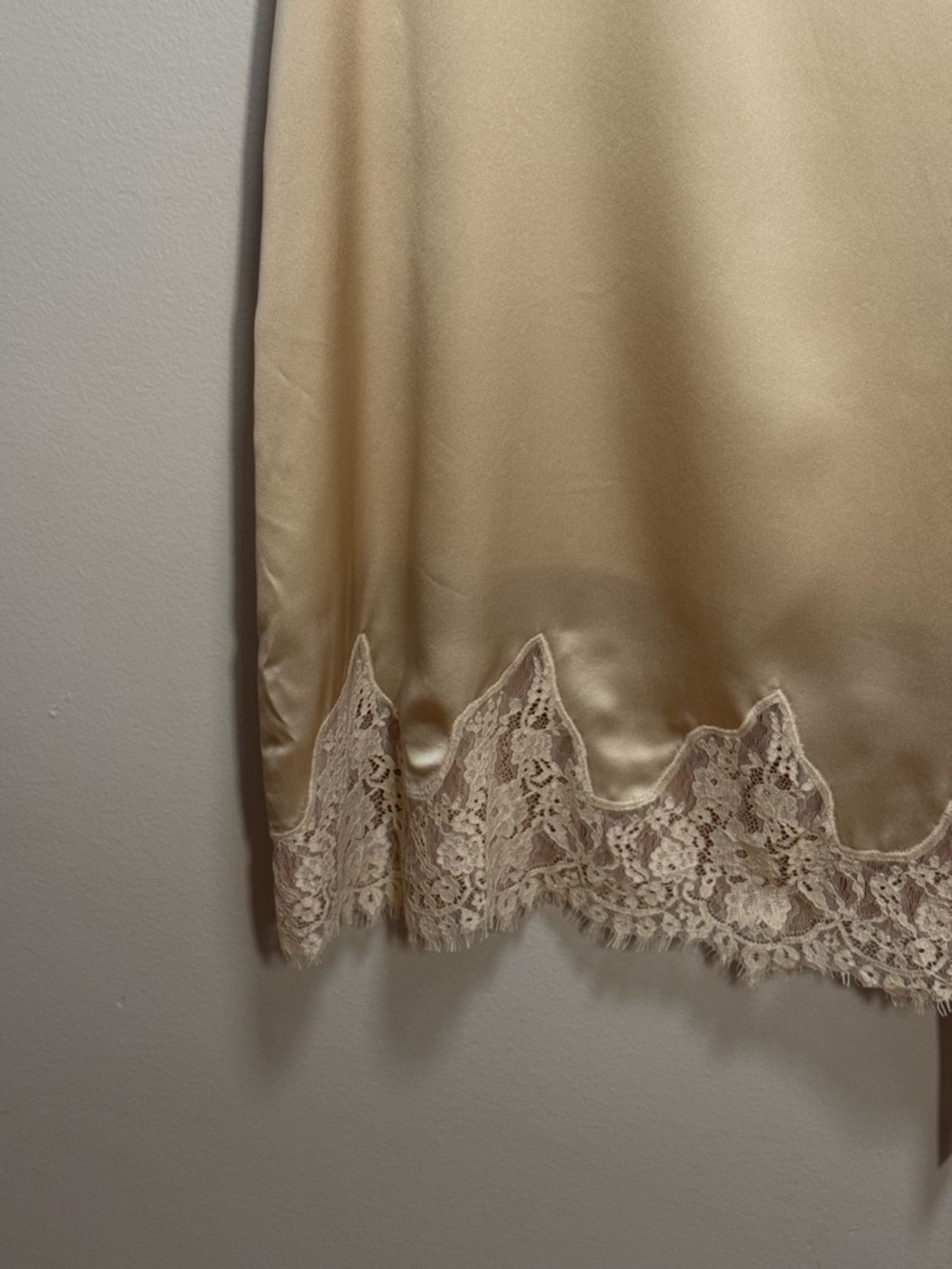 Reformation jessalyn cream silk dress almond lace date night graduation NWT cute - Picture 4 of 7